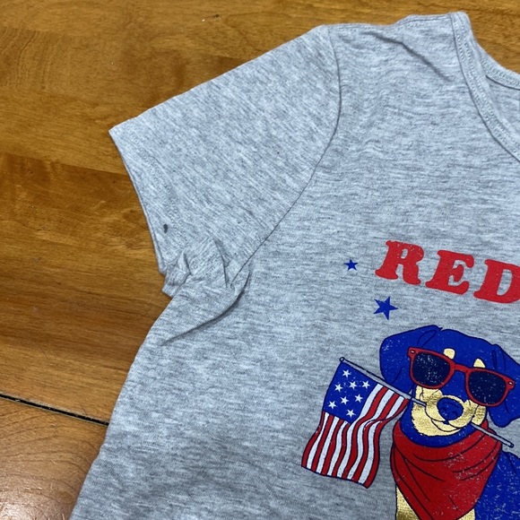 NWT. SO, girl’s size 7, patriotic Doxie t-shirt. - Picture 4 of 9